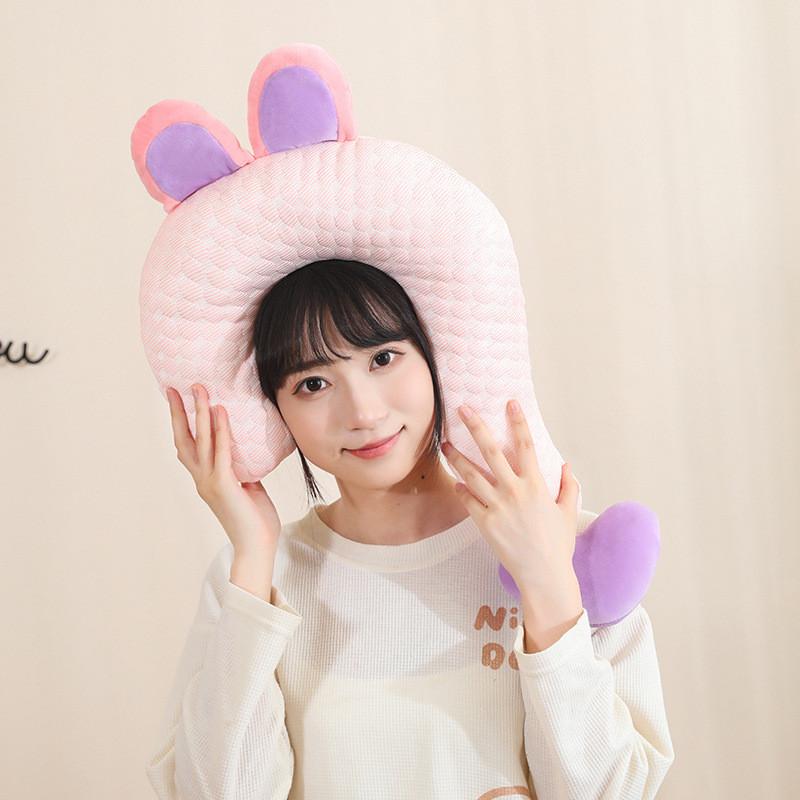 Rabbit Kitten Penguin Panda Headrest Office Napping Car Sofa Pillow Animal