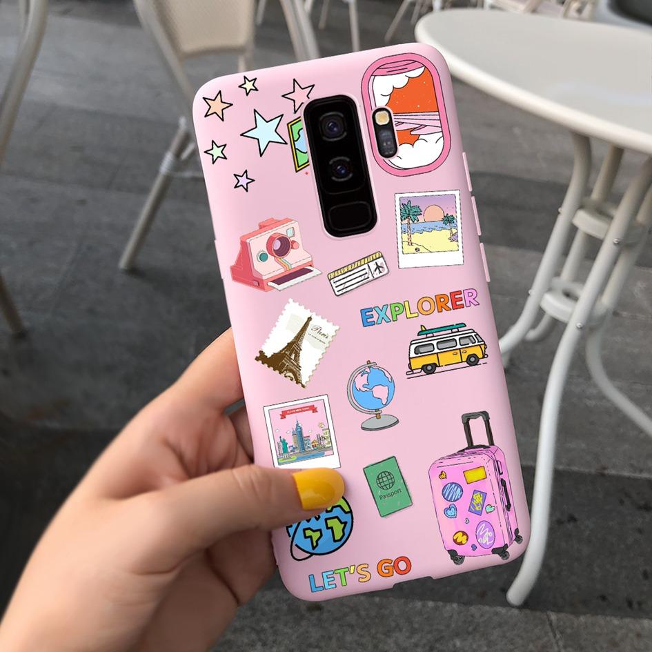 For Samsung Galaxy S9 Case G960F/DS Phone Cover Luxury Cartoon Soft Slim Funda For Samsung S9 Plus G965F S9+ Coque S9Plus Bumper