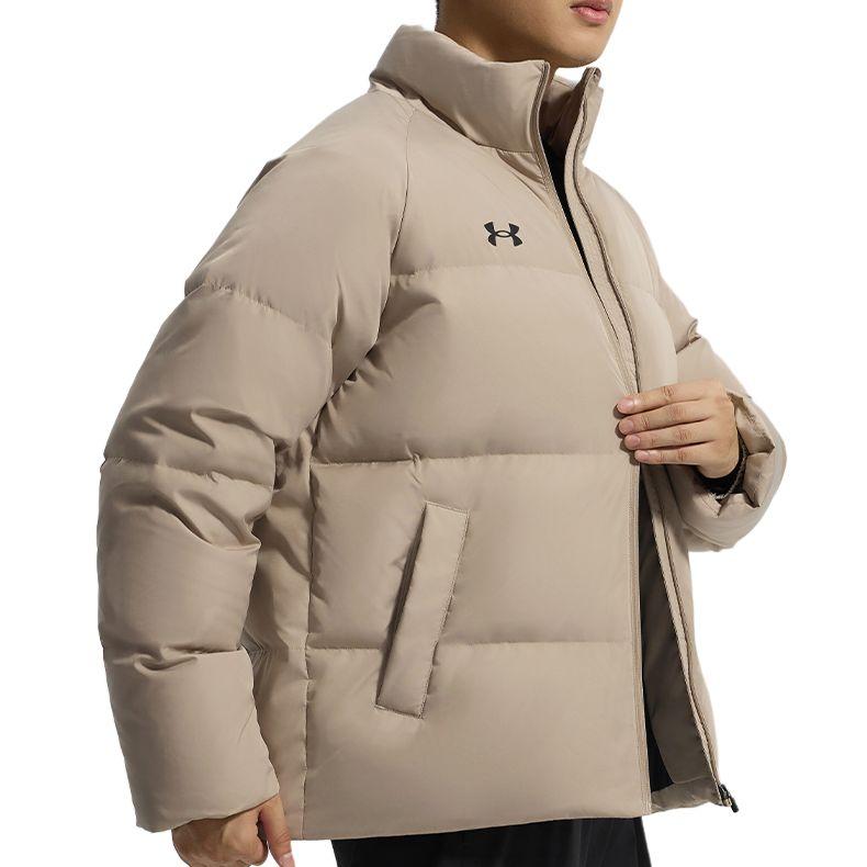 Under Armour Stand Collar Sports Zipper Windproof Waterproof Warm Down Jacket Men Jackets 25600801-299