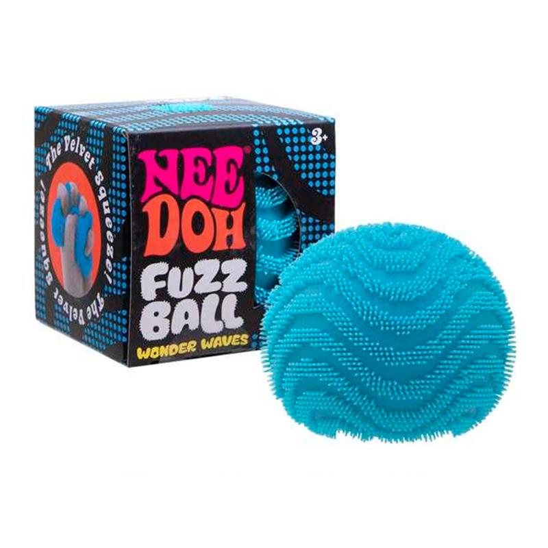 Schylling NeeDoh Complete Fidget Toy Super , Popsicle/Jellyfish/Ice Cube/Fuzz Ball Slow‑Rebound Squish Toys for Kids & Adults