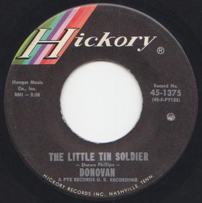 7inch Record DONOVAN - Little Tin Soldier / You're Gonna'  451375 HICKORY 1966 US Rock Used