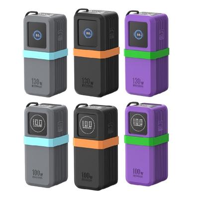 Shockproof Silicone Case for 130W/100W 20000mAh Energy Bank Fast Charging Cable Organizers Storage Case Silicone Guard