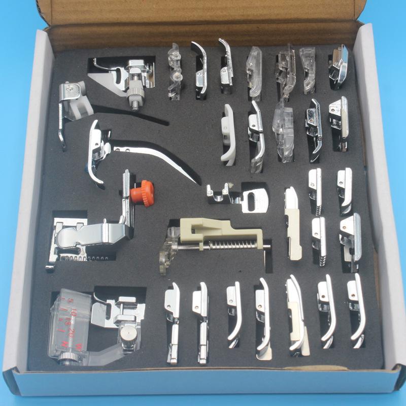 32-Piece Deluxe Multifunctional Sewing Machine Presser Feet Set