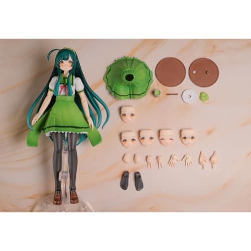 PLUM Office A (PLUM) Plafia Tohoku Zunko Mini Figure Set, Approximately 130mm Tall, 1/12 Scale, Pre-Colored Plastic Model Kit, PP229