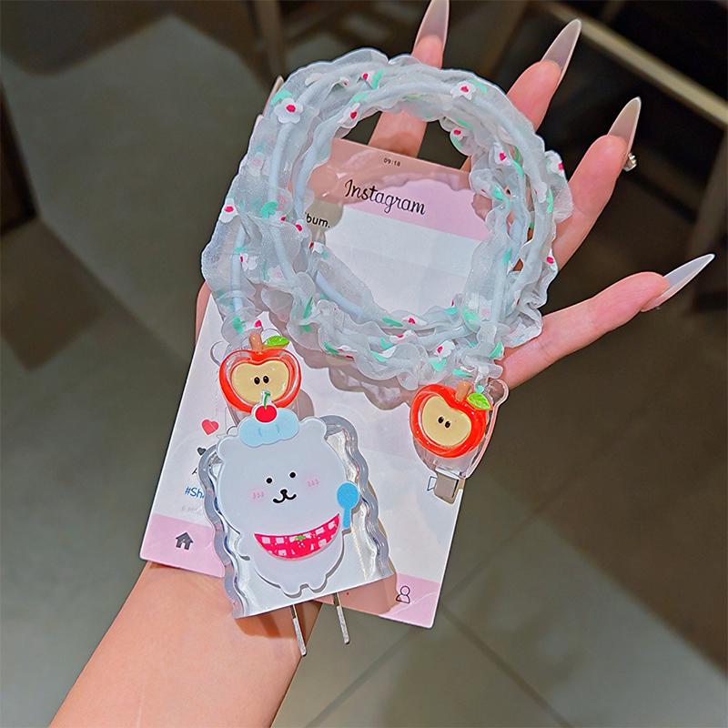 Cute Animal Puppy Charger Data Cable Winder Protective Cover Kits For Iphone 18W 20W Charger Case Anti-Break Wire Bites Shell