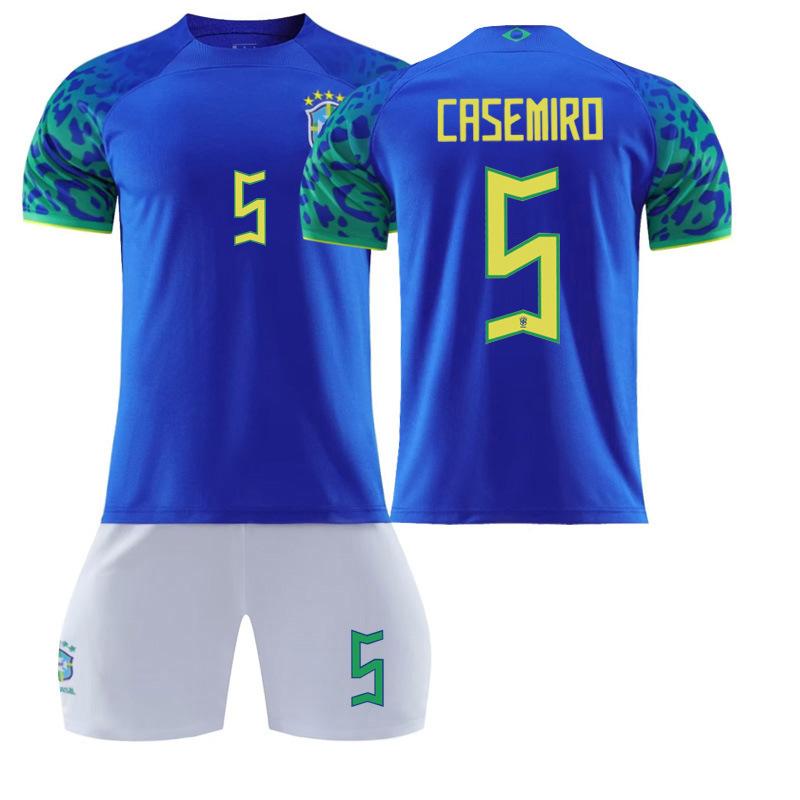 2223 Brazilië Uit Blauw Nr. 20 1018 Voetbaltenue Set