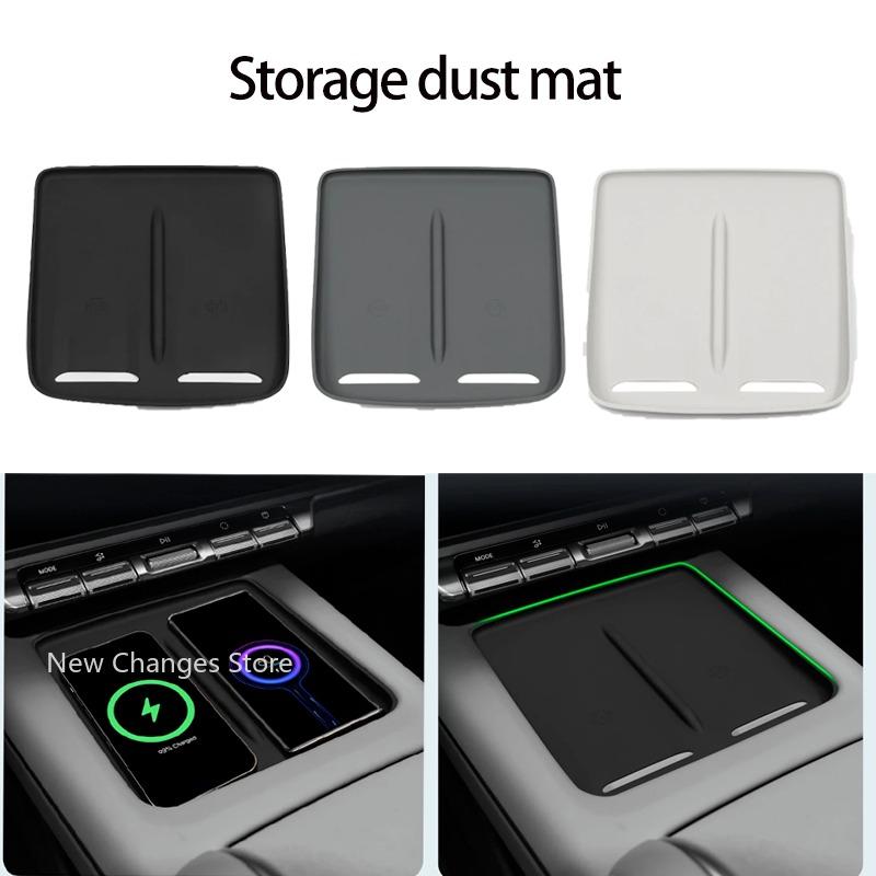 For Zeekr 7X 2024 2025 Pad Central Storage Dustproof Mat Acccessories Car Styling Central Control Wireless Charging Silicone