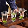 Tazza da Tè in Vetro per Tè Verde, Tazza da Acqua di Lusso da Donna, Tazza da Tè Verde per Uso Domestico, Bicchieri Resistenti alle Alte Temperature