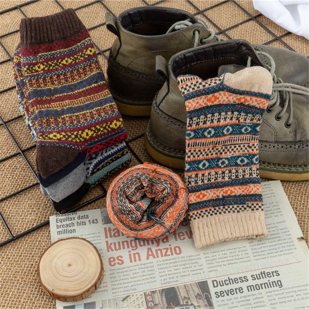 High Quality Soft Cozy Socks Hiking Men's Clothing Wool Socks Thick Knit Socks for Cold Weather Winter Warm