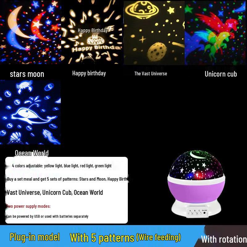 Milky Way Star Night Light: Anti-Glare Bedroom Star Projector & Birthday Gift