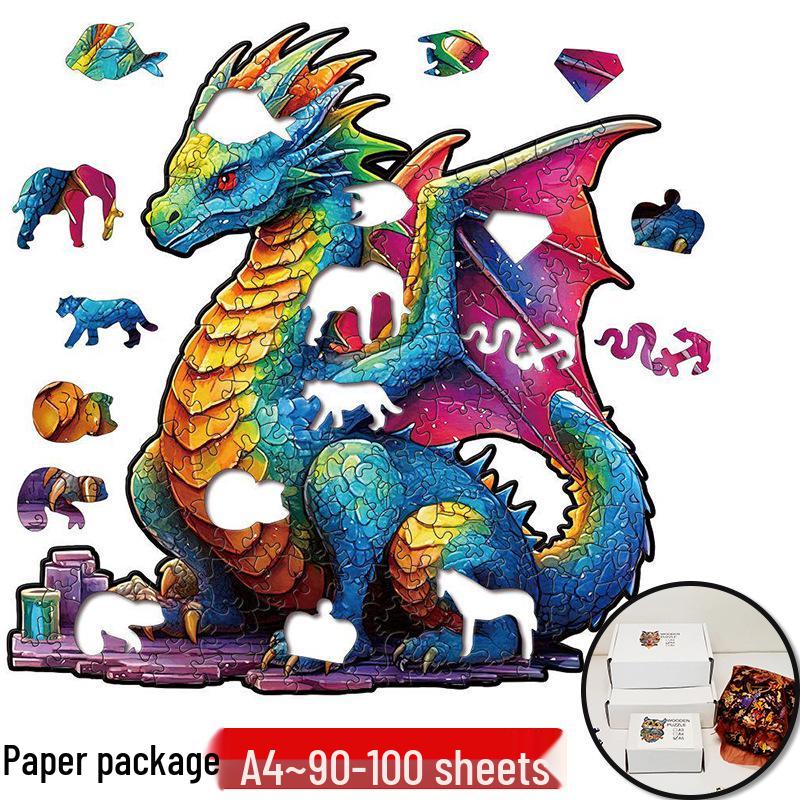 Irregular Animal Dog Penguin Wooden Puzzle in Stock