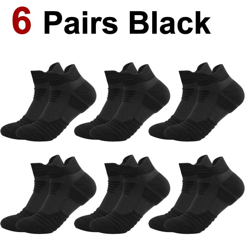 

1/3/6 пар мужских трикотажных махровых спортивных носков с защитой от запаха, впитывающих пот, дышащих, прочных, амортизирующих, для бега и баскетбола One Size