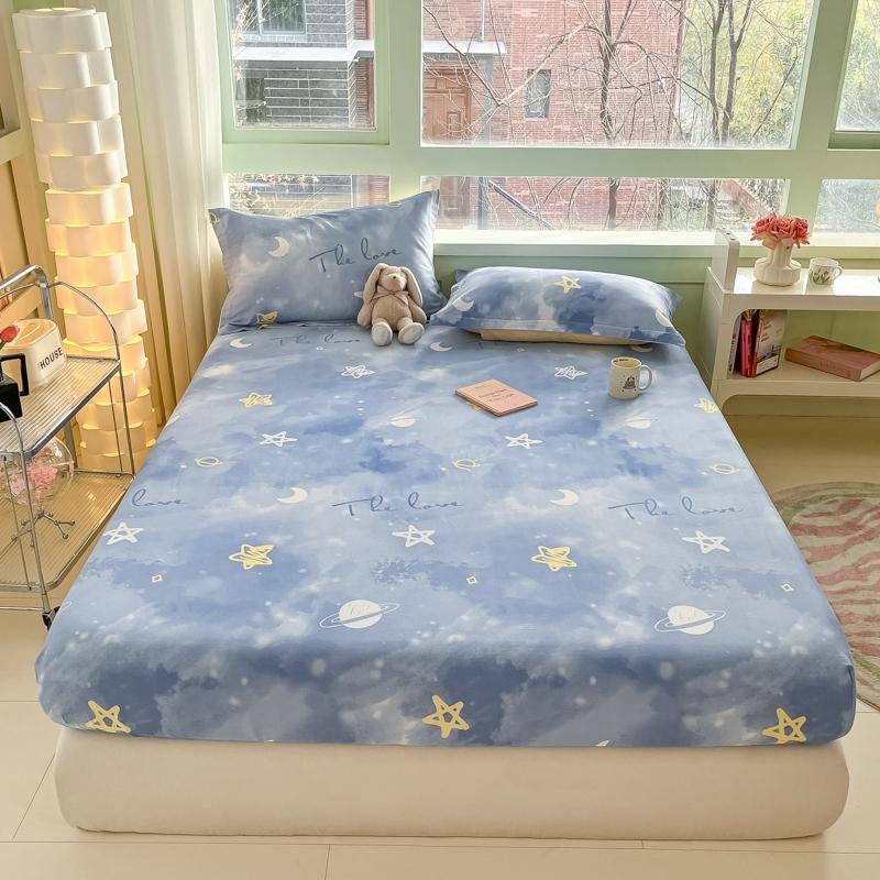 Kawaii Cartoon Panda Fitted Sheet,Bamboo Floral Wild Animals Bed Sheet Set Cotton Bed Cover With Deep Pocket For Child Kids Room