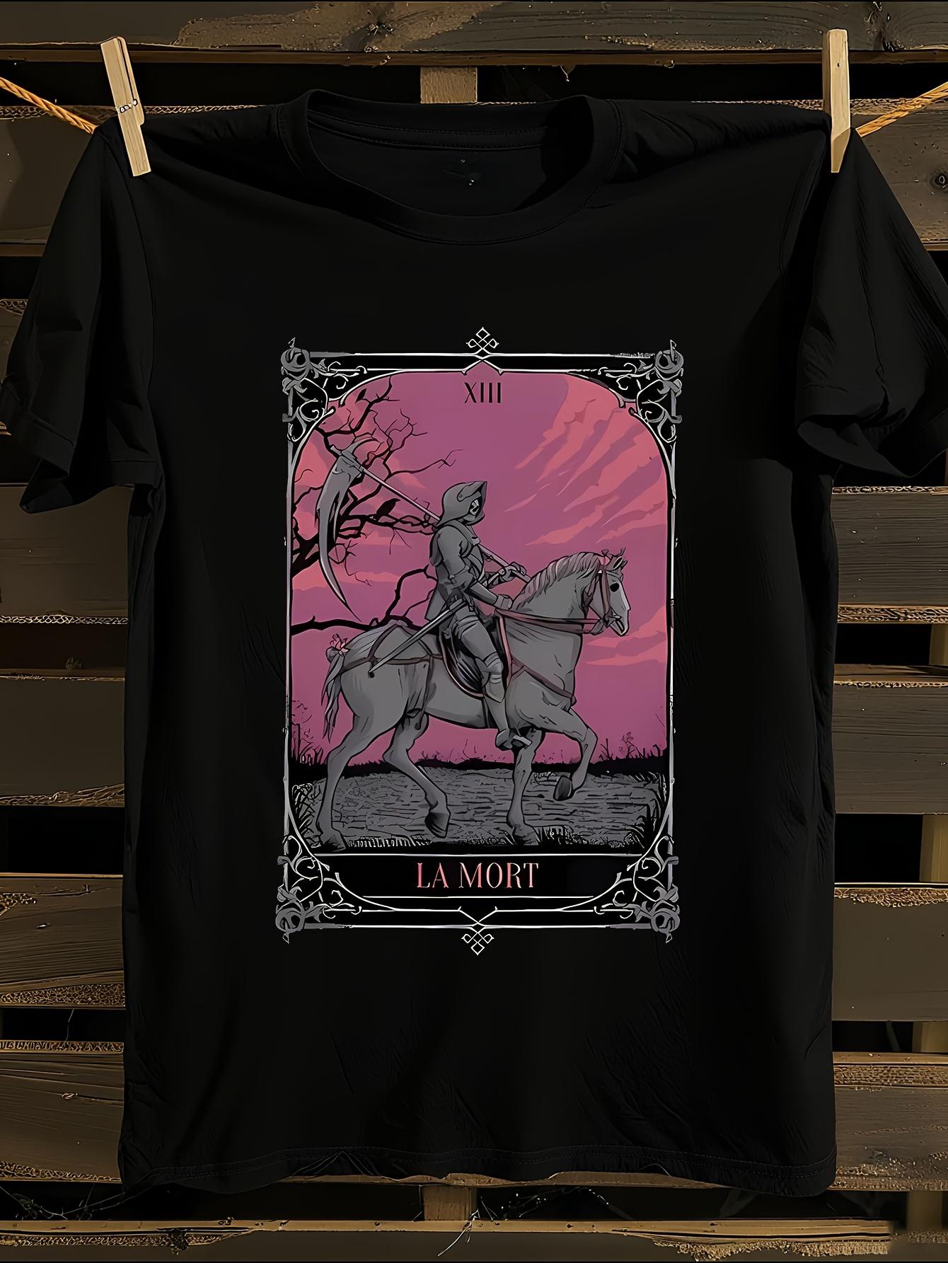 Vintage Santa Muerte Tarot T-shirt S