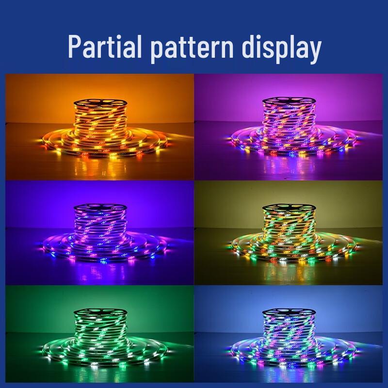 Airuiyi Outdoor Waterproof Colorful LED Neon Chasing Light Strip
