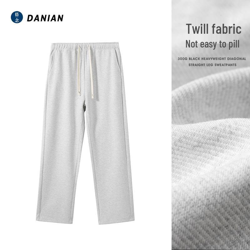 

Men s Charcoal Gray Loose Fit Twill Sweatpants - Comfortable, Casual Sportswear for Spring/Summer XXL