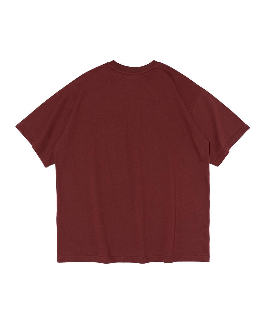 BERNI [Berni X Roa] With Logo Short Sleeve T-Shirt (Wine)
