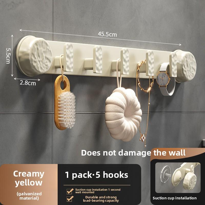 Strong Suction Cup Hook, No Punching, No Trace Behind the Bathroom Door, Rotating Viscose On the Wall, Bathroom Towel Hanging Clothes, Adhesive Hook