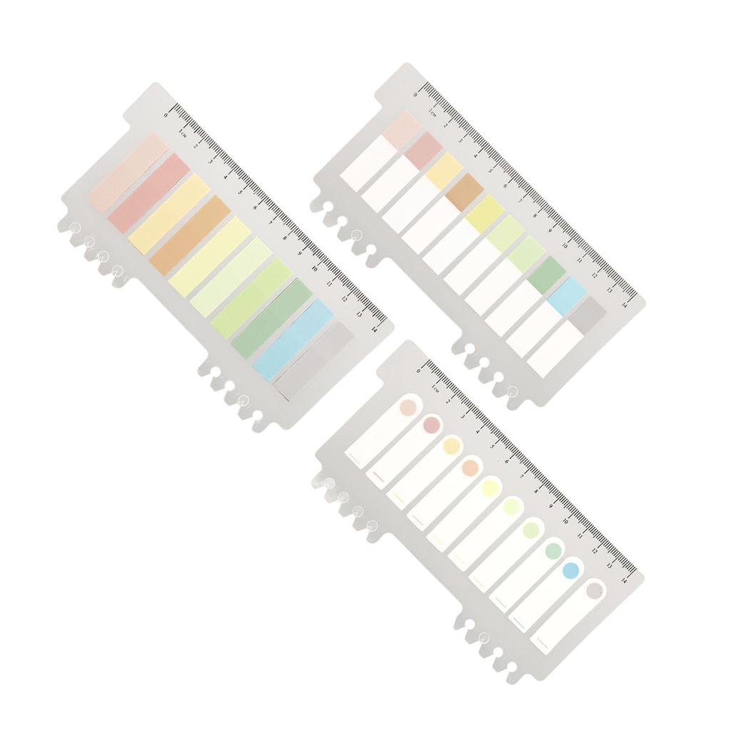 3set Index Tabs Morandi Color Safe Adhesive Retro Cute Style Paper PET Lightweight Portable Page Marker Bookmarks