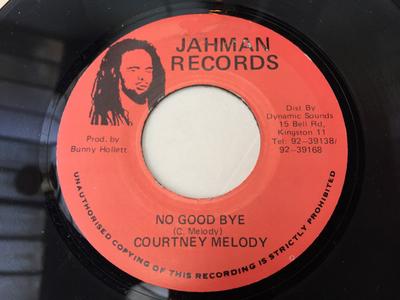 7inch Record COURTNEY MELODY - No Good Bye NONE Jahman Records Jamaica Reggae, Ska & Dub Used