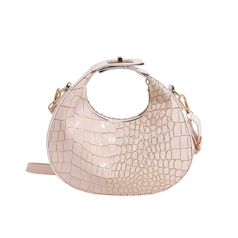 Shoulder Single Womens Crossbody Bag With Alligator Pattern Design For Daily
