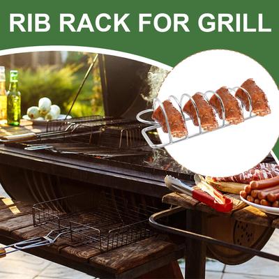Grilling Rack Stainless Steel Barbecue Grill Rack Stainless Steel Cooking Accessory Tool Dishwasher Safe For BBQ Backyard Lawn