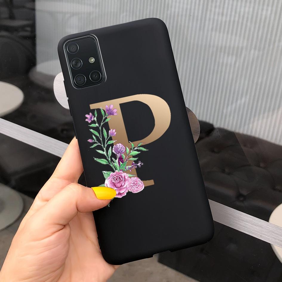 A51 Cute Letters Phone Case For Samsung Galaxy A51 Cover SM-A515F Slim Frosted Shield Matte Fundas For Samsung A51 A 51 5G Cases