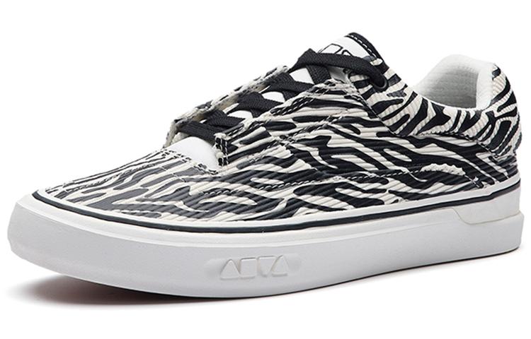Women's Sneakers Anta Ao Li Abrasion Resistant Low Top Skateboard Shoes Women's Black White