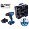 Cordless Drill Driver Set C-DTB74/1-X - 50Nm 13mm Chuck + 74 Accessories - 20V IXES + 2Ah Battery + Charger