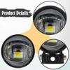 Motorcycle LED Spotlight Fog Light High Brightness Double Colors Lighting Motorbike Easy tallation Compact Auxiliary Light