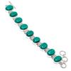 Natural Malachite Gemstone Handmade 925 Sterling Silver Bracelet 7-8" ASB-3034