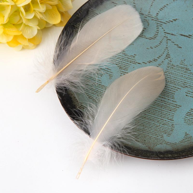 50Pcs Color Full Soft Big Floating Feather Goose Feather Diy Color Feather Headdress Craft Decorative Material