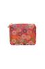 Brocade Mini Square Pouch for Small Prayer and X H10 X Made In Japan Nishijin-ori Items, Beads, Makeup, W12.5 D2.5mm, (Chrysanthemum Design, Pink)