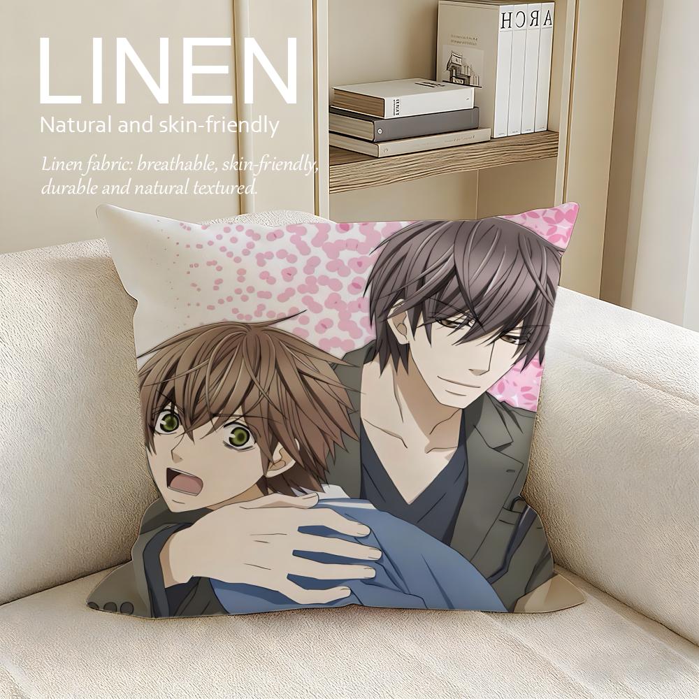 Anime Sekaiichi Hatsukoi Cushion Cover Pillowcase Set Pcs x x Breathable Washable Sofa Cushion Cover