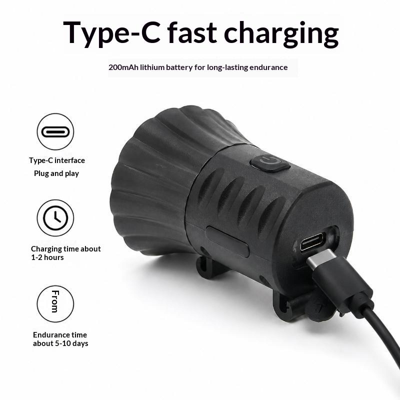 Bicycle Electric Horn Low Power Consumption Super Loud Waterproof Bike Bell for E-Scooter Mountain Bike Daily Riding Accessories