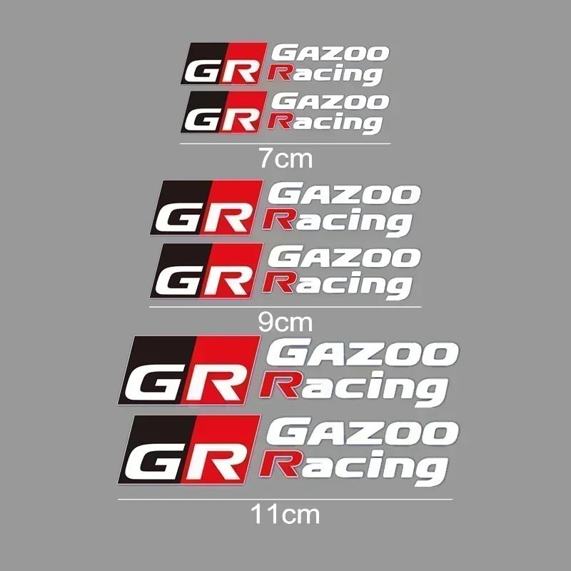 Car Brake Caliper Sticker Heat Resistant Decals for Toyota GR GAZOO Racing Logo Corolla Pruis RAV4 C-HR AYGO Prius Auris CAMRY T4D