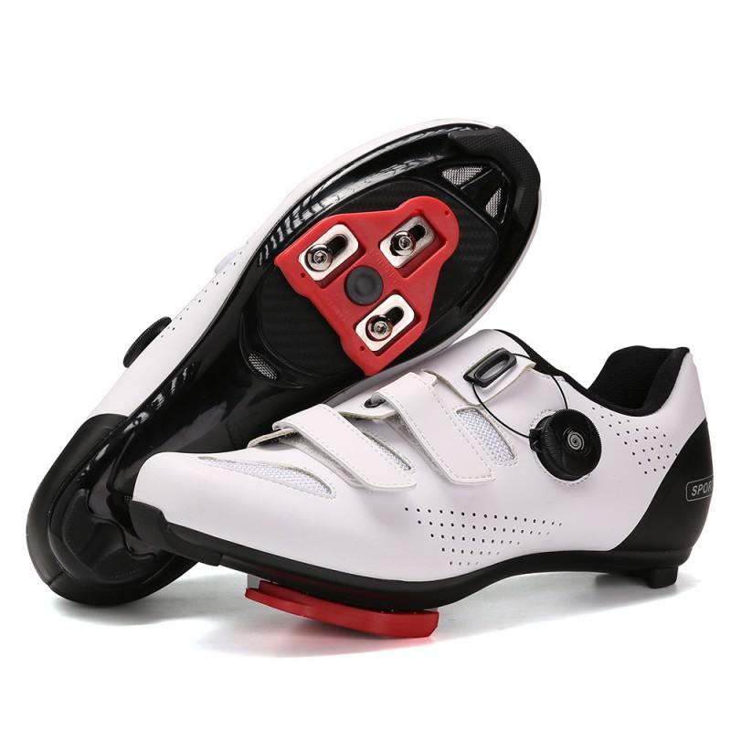 Unisex Cycling Shoes Road Bike Riding Lightweight Breathable Anti-Slip Sole With Cleat Compatibility