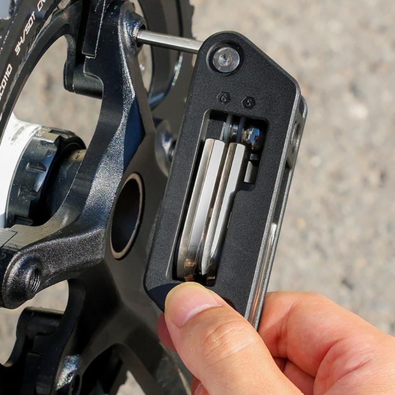 10 in 1 Bicycles Maintenance Tool Pocket Size Heavy Duty Bikes Multiple Tool Multifunctional Bikes High Strength Wrench