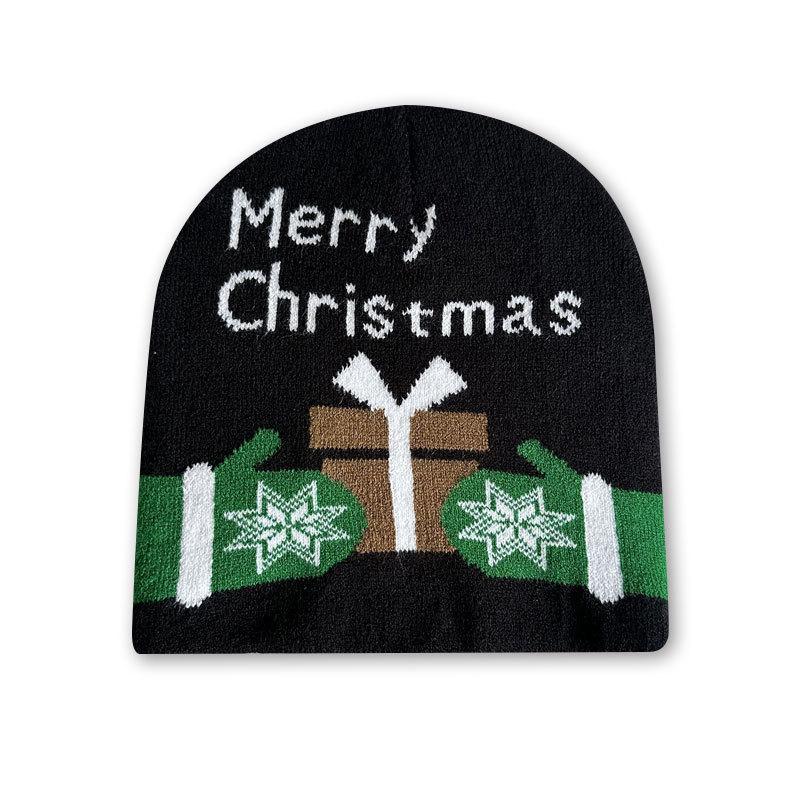 Christmas custom knitted hat hat warm Christmas hat knitted hat jacquard adult hat wool hat One size fits all