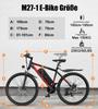 Electric Bike Adult VARUN 27.5" 500W Motor City Ebike 48V 13AH Max Range 70Km Load 150Kg 21 Speed M27
