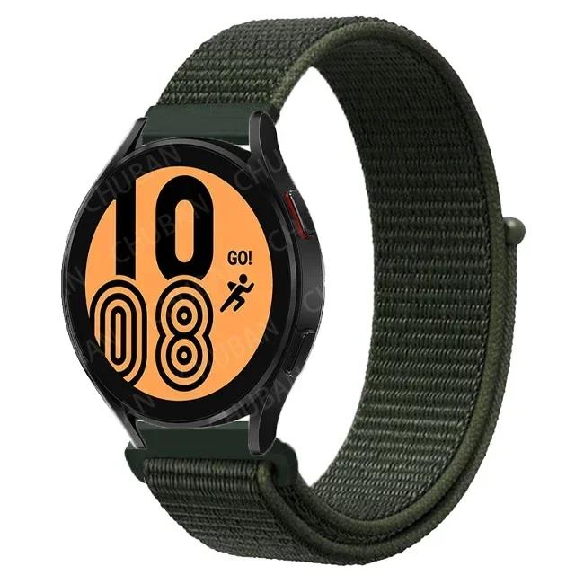 20mm/22mm Nylon Loop For Samsung Galaxy Watch 7/6/4/Classic/3/5/pro/Active 2 Sport Breathable Band Huawei Watch GT 4-3-2e Strap