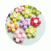 100pcs Popular Kawaii Flower Resin Beads Fit Hair Accessories Doll House Toy Slime Decoration