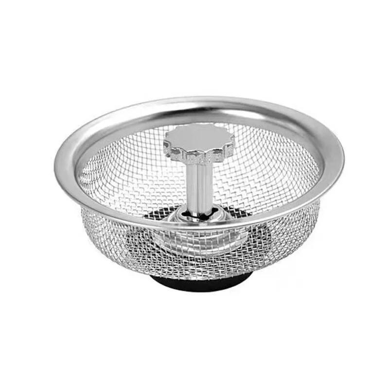 Universal Sink Strainer Odor Proof Cover Waste Drainer Sink Filter Screen Water Sink Plug Stainless Steel Floor Drain Net Cover