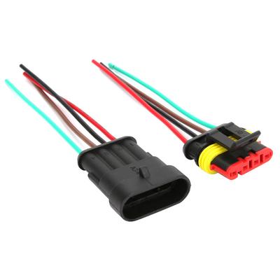 2 Sets 4/5/6 Pin Car Waterproof Electrical Connector Plug with Wire Cable