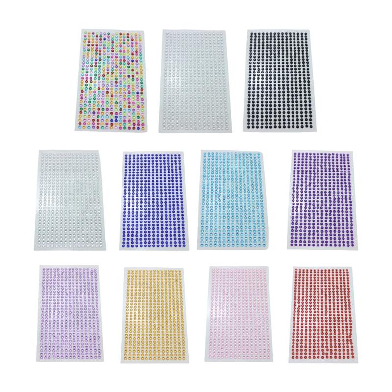 Rhinestones Face Stickers Glittering Rhinestones Stickers for Nail Body Makeup Party Weddings Festivals Craft Decoration