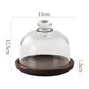 Dustproof Glass Cake Cover Food Grade Lead Free Clear Lid for Baked Goods Fruit Display