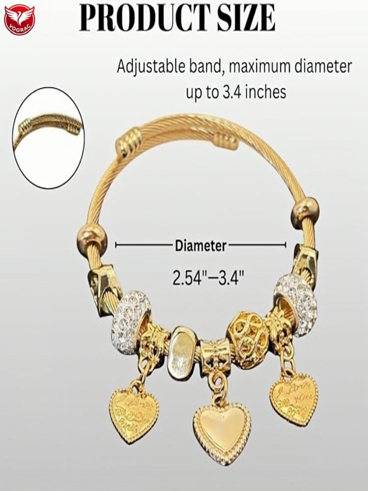 1pc Religious Virgin Mary Charm Bracelet, 1pc Religious Cross Bracelet, 1pc  Sakura DIY Bracelet, 1pc  Heart Lock