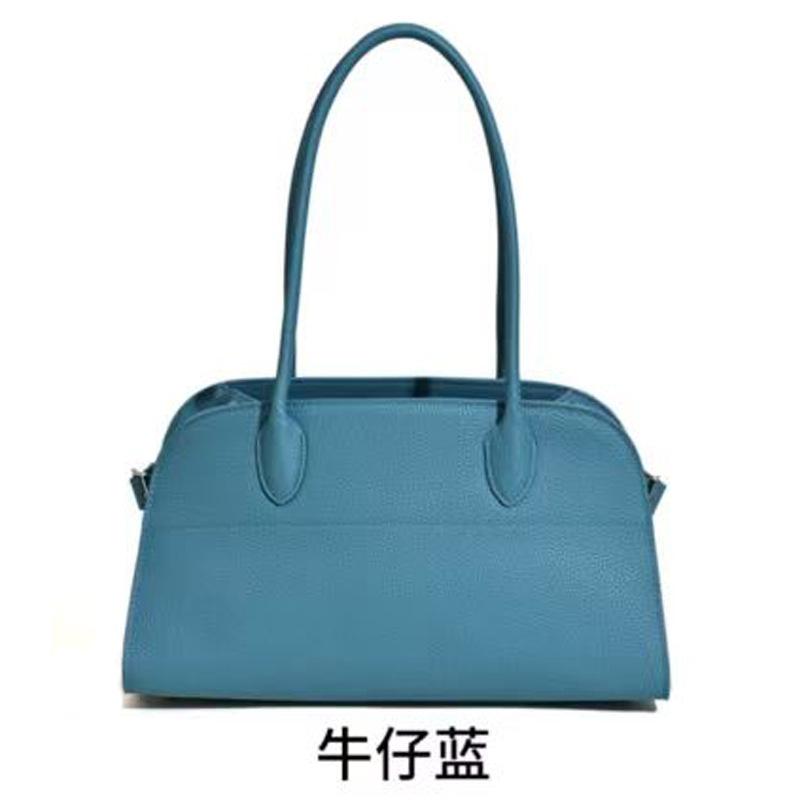 New first-layer cowhide tote bag handbag horizontal large-capacity leather women's bag commuter shoulder bag