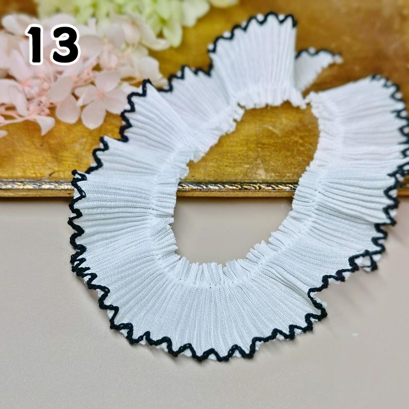 1M Lace Ribbon Sheer Chiffon Elastic Ruffle Ribbon Lace Trim for Dress Diy Apparel Sewing Fabric Wedding Party Accessories New