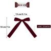 Velvet Ribbon Christmas Tree Bow Ornament - Holiday Decoration & Hanging Accessory